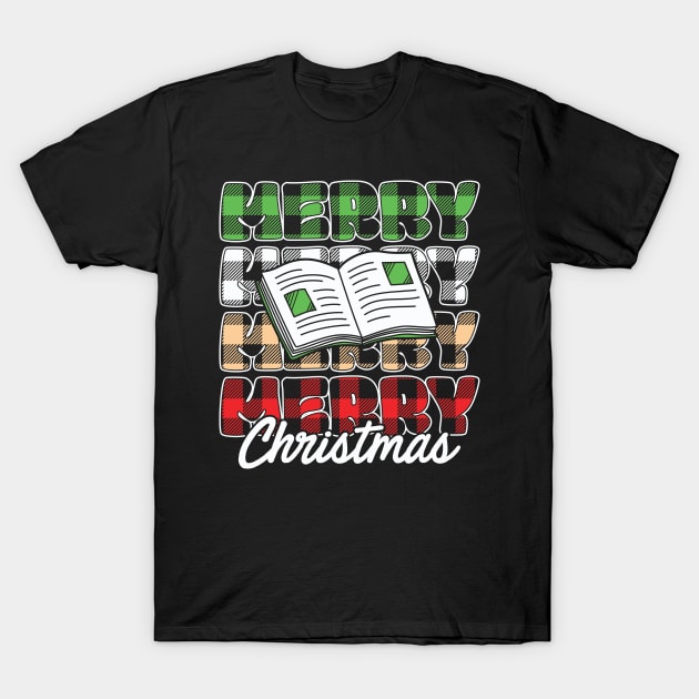 Merry bookmas T-Shirt by MZeeDesigns